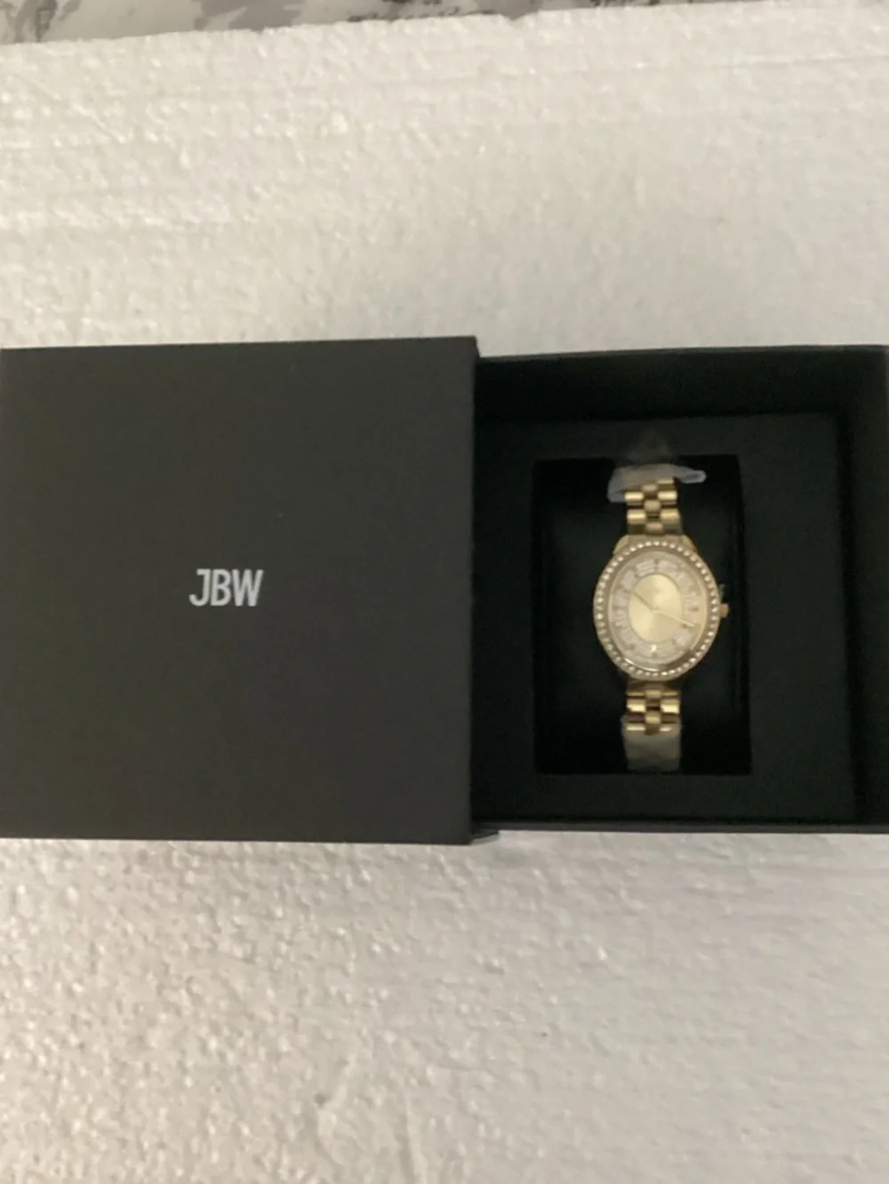 JBW Bellini Quartz Diamond Crystal Gold Dial Ladies Watch